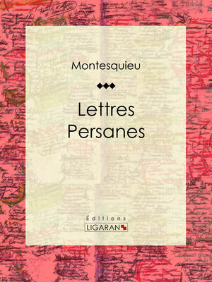 cover image of Lettres persanes